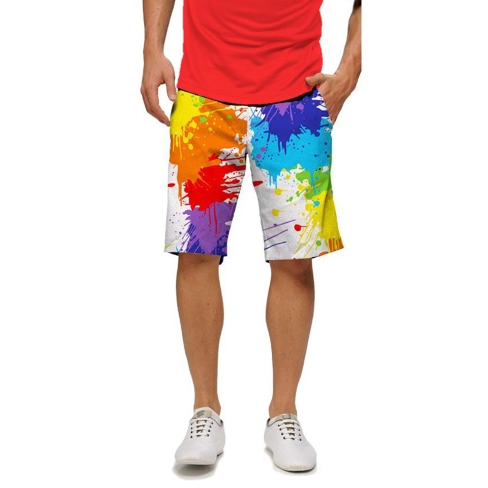 LOUDMOUTH Golf-StretchTech Poly-John Daly Fun Colorful Paint Drop size 30